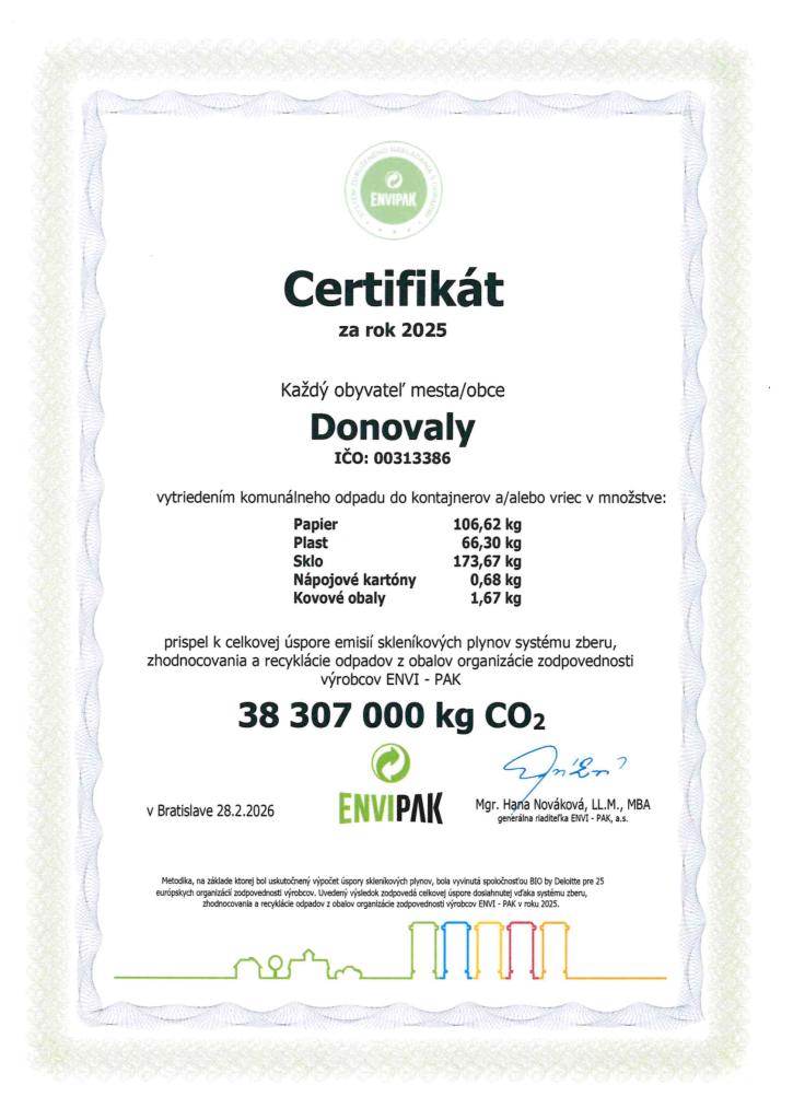 certifikát